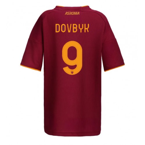 Stroje piłkarskie AS Roma Artem Dovbyk #9 Koszulka Podstawowej dla damskie 2025-26 Krótki Rękaw